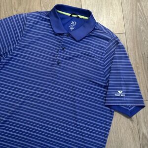 ZR Zero Restriction Men's Golf Polo S\S Striped Performance XL Valley Brook
